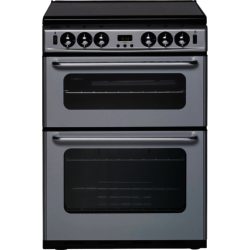 New World 600TSIDOMS 60cm Gas Cooker Double Oven with FSD in Silver
